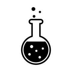 flask - lab icon vector design template