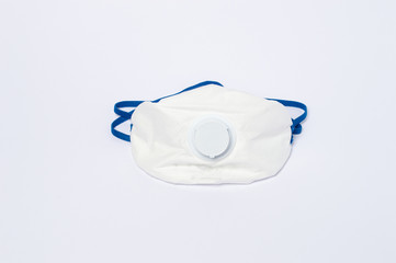 Medical face mask isolated on white background, coronavirus and infection protection.