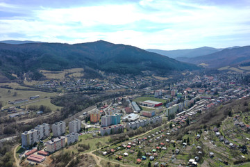 View of the town of Gelnica in Slovakia