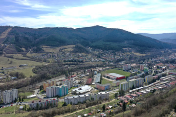 Fototapeta na wymiar View of the town of Gelnica in Slovakia