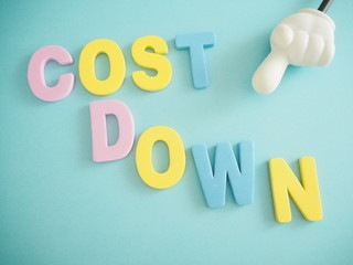 コストダウンの単語と指導する指