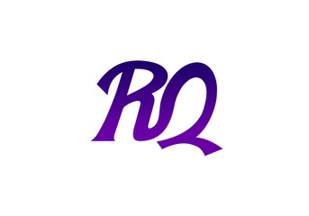 Initial Monogram Letter R Q Logo Design Vector Template. Graphic Alphabet Symbol for Corporate Business Identity