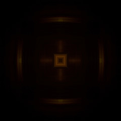 The seamless pattern of the tile is a square kaleidoscope in chocolate tones.