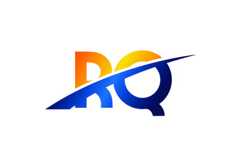 Initial Monogram Letter R Q Logo Design Vector Template. Graphic Alphabet Symbol for Corporate Business Identity