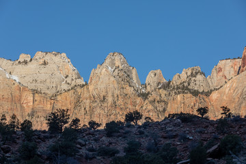 Scenic Zion National Park Utah Landscape