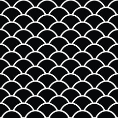 Classic Japanese scales pattern design