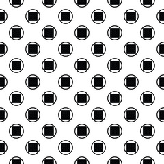 Open squares in circles pattern design