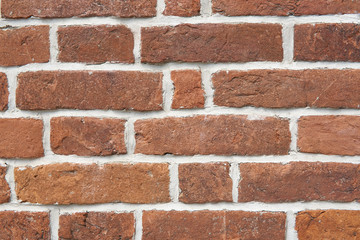 Background of brick wall with concrete
