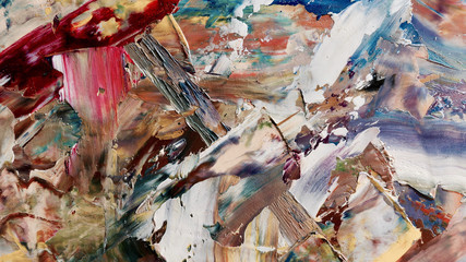 Colorful abstract background wallpaper. Modern motif visual art.  Mixtures of oil paint. Trendy...