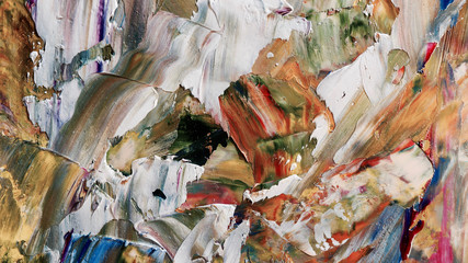 Colorful abstract background wallpaper. Modern motif visual art.  Mixtures of oil paint. Trendy...
