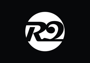 Initial Monogram Letter R Q Logo Design Vector Template. Graphic Alphabet Symbol for Corporate Business Identity