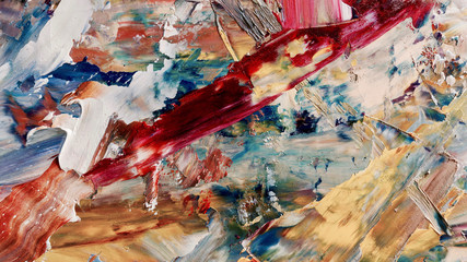 Colorful abstract background wallpaper. Modern motif visual art.  Mixtures of oil paint. Trendy...