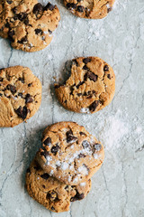 Cookies au chocolat et noisettes