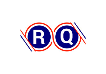 Initial Monogram Letter R Q Logo Design Vector Template. Graphic Alphabet Symbol for Corporate Business Identity
