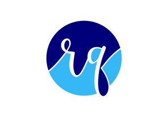 Initial Monogram Letter R Q Logo Design Vector Template. Graphic Alphabet Symbol for Corporate Business Identity
