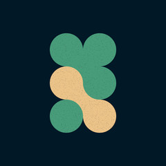 Colour Dots Universe Logo art design illustration