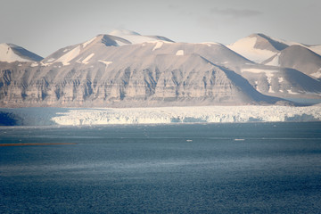 Norwegian glacier in Svalbard