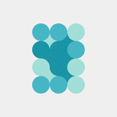 Colour Dots Universe Logo art design illustration