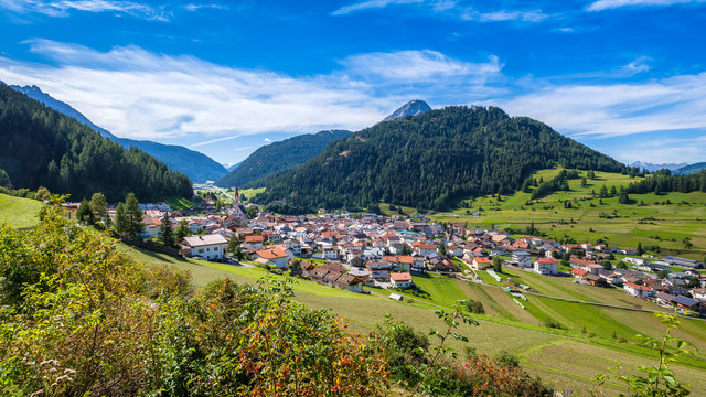 Mountains surrounding the Austrian village Nauders. Both Italy (the Italian region Alto Adige is connected by the Resia Pass) and Switzerland (the canton of Graub&uuml;nden) are close
