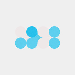 Colour Dots Universe Logo art design illustration
