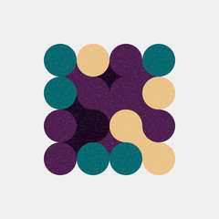 Colour Dots Universe Logo art design illustration