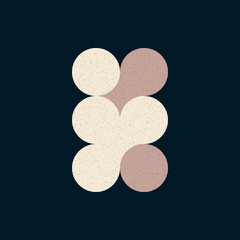Obraz premium Colour Dots Universe Logo art design illustration