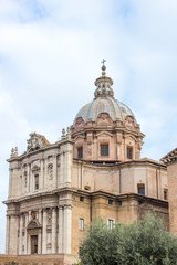 Fototapeta na wymiar San Luca and Santa Martina (in italian Santi Luca e Martina Foro Romanum) Rome Italy
