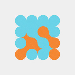 Colour Dots Universe Logo art design illustration