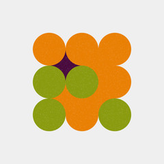 Colour Dots Universe Logo art design illustration