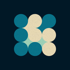 Colour Dots Universe Logo art design illustration