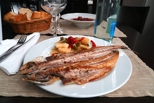 caballa o jurel  asados al horno de lecha