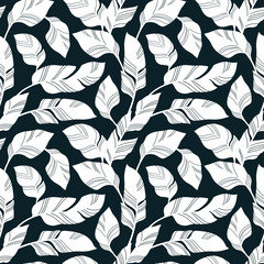 seamless abstract leaves