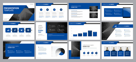 template presentation design and page layout design for brochure ,book , magazine,annual report and company profile , with info graphic elements design