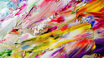 Colorful abstract background wallpaper. Modern motif visual art.  Mixtures of oil paint. Trendy...