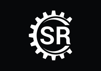 Initial Monogram Letter SR Logo Design Vector Template. Graphic Alphabet Symbol for Corporate Business Identity