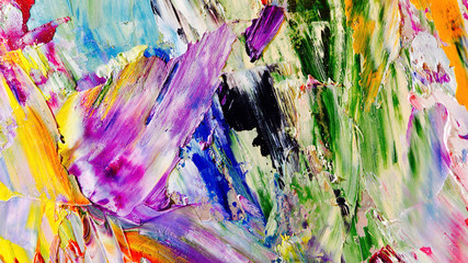 Colorful abstract background wallpaper. Modern motif visual art.  Mixtures of oil paint. Trendy...