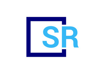 Initial Monogram Letter SR Logo Design Vector Template. Graphic Alphabet Symbol for Corporate Business Identity