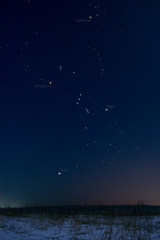 night sky with stars
