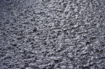 water drop on the pond surface
