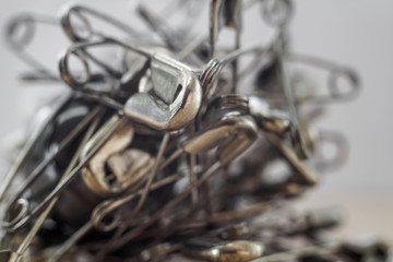 pile of safety pins