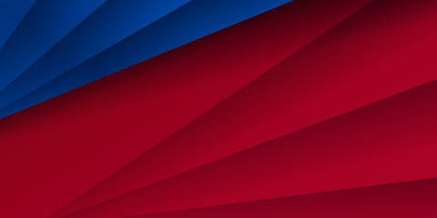 Modern 3d light shadow red blue abstract background with stylish line square suit for presentation design