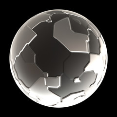 Naklejka premium Futuristic 3d Sphere