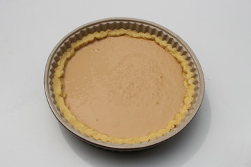 Mürbteig in der Backform