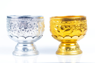 Brass and Gold Bowl Stripe Thailand