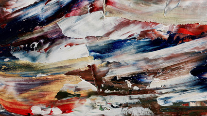 Colorful abstract background wallpaper. Modern motif visual art.  Mixtures of oil paint. Trendy...