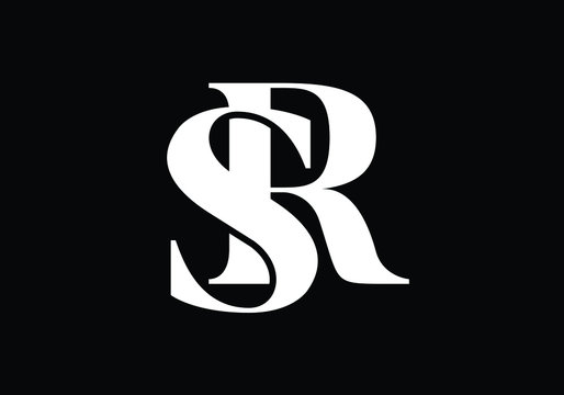 Initial Monogram Letter SR Logo Design Vector Template. Graphic Alphabet Symbol for Corporate Business Identity