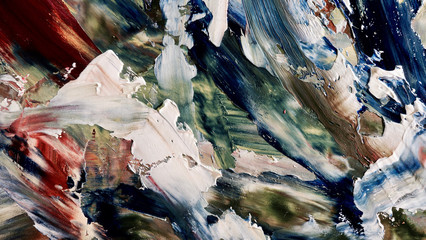 Colorful abstract background wallpaper. Modern motif visual art.  Mixtures of oil paint. Trendy...