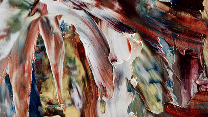 Colorful abstract background wallpaper. Modern motif visual art.  Mixtures of oil paint. Trendy...
