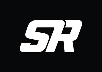 Initial Monogram Letter SR Logo Design Vector Template. Graphic Alphabet Symbol for Corporate Business Identity