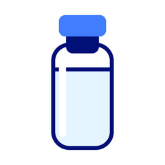 The vaccine symbol isolated on white background. Vector illustration.